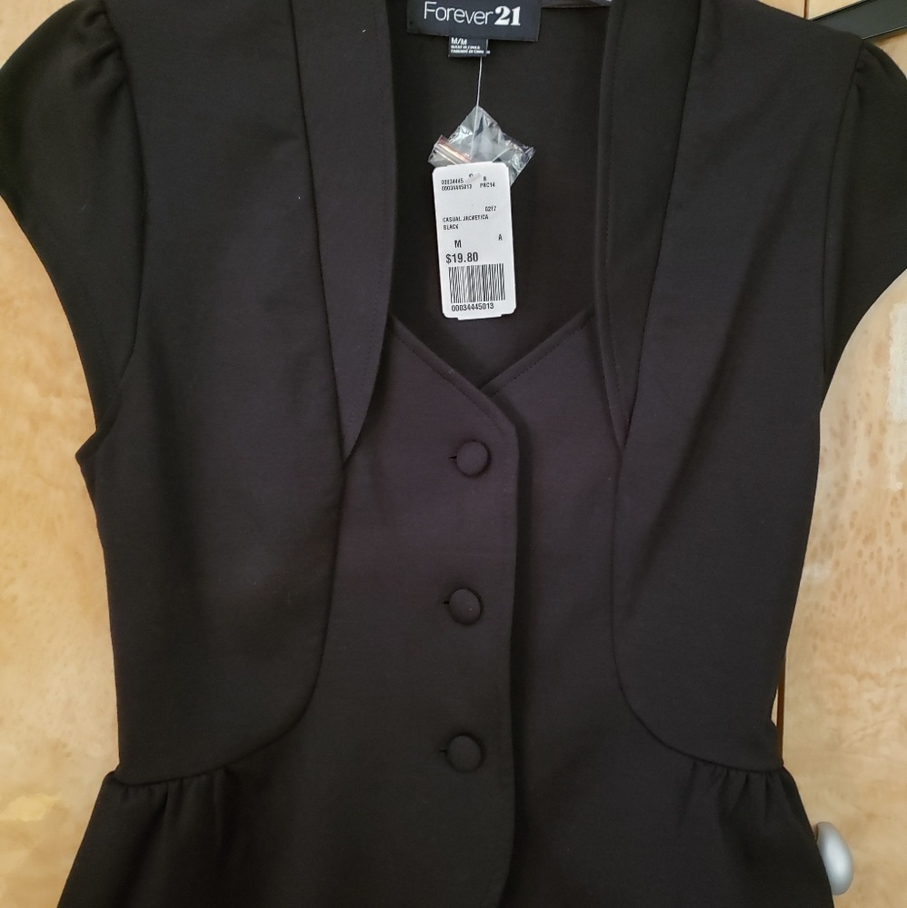 Black casual jacket